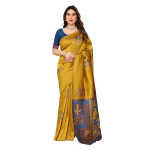 Women's Kanjivaram Banarasi Soft Silk Saree With Unstitched Blouse Piece