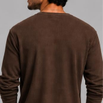 Men's Premium Waffle Knit Henley Tshirt for Men
