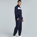 Men's Polyster Active Tracksuit | Lightweight Polyester Full-Zip Jacket & Track Pants Set for Men