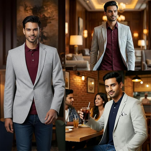 Men's Formal Casual Blazer Slim Fit | Stretchable Fabric