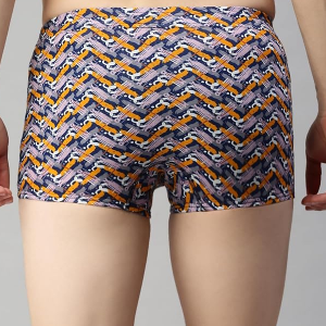 Men's Cotton Printed Mini Trunks Pack of 3 | Inner Elastic Waistband