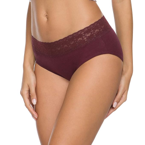 Cotton Panties for Women Bikini Underwear Hipster Underpants Lace Briefs Pack
