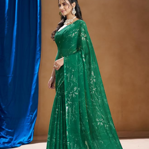 Nara Chiffon Abstract Print Saree
