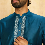 Symbol Men Festive Embellished Long Kurta