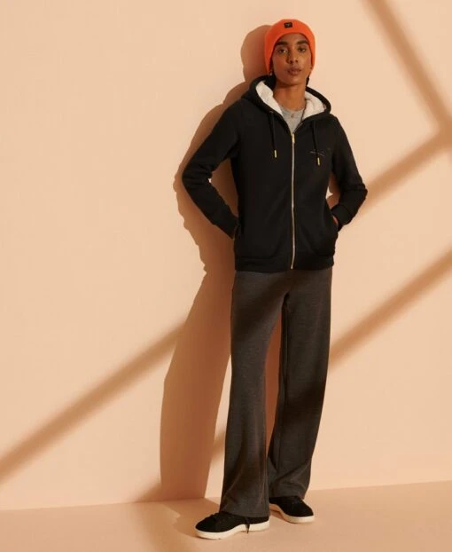 SUPERDRY Established Zip Hoodie Black -Superdry Studios upload9223368955665755964