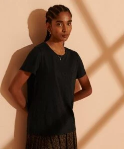 SUPERDRY Organic Cotton Scripted Crew Neck T-Shirt Black -Superdry Studios upload9223368955665756016 3