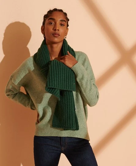 SUPERDRY Super Chunky Scarf Burlington Green -Superdry Studios upload9223368955665758372