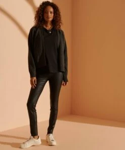 SUPERDRY Isabella Raglan Cardigan Charcoal Mix Marl