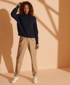 SUPERDRY Pleated Chinos Black