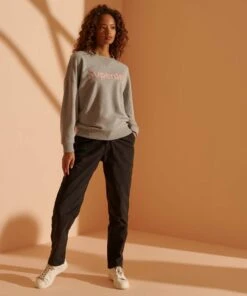 SUPERDRY Pleated Chinos Black