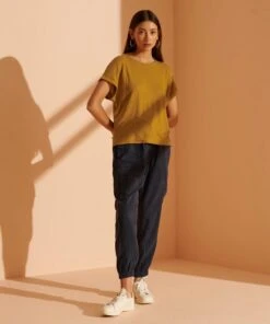 SUPERDRY Tencel Cargo Joggers Eclipse Navy