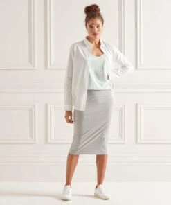 SUPERDRY Organic Cotton Pocket Tank Top Ice Marl