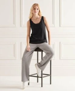 SUPERDRY Organic Cotton Pocket Tank Top Black