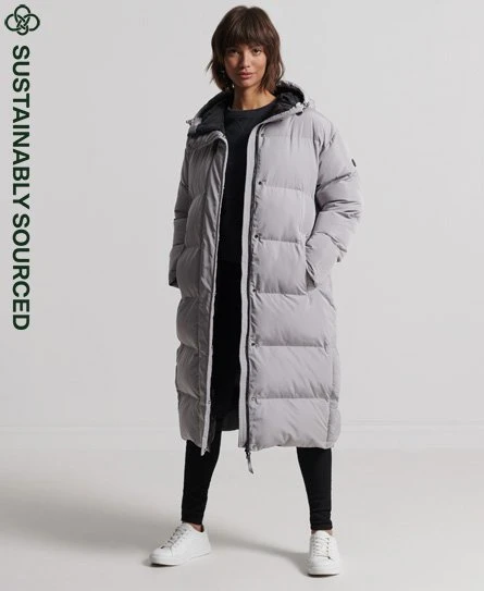 SUPERDRY Longline Duvet Coat Thyme 9 SUPERDRY Longline Duvet Coat Thyme - Image 9