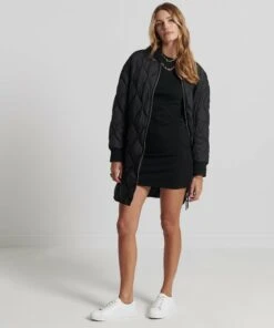 SUPERDRY Jersey Mini Dress Forest Green