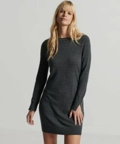 SUPERDRY Studios Merino Knit Mini Dress Navy Stripe -Superdry Studios upload9223368955665962498 1