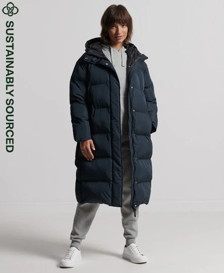 SUPERDRY Longline Duvet Coat Thyme 10 SUPERDRY Longline Duvet Coat Thyme - Image 10