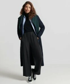 SUPERDRY Cupro Trousers Black