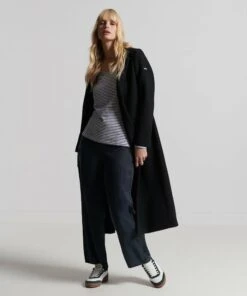 SUPERDRY Cupro Trousers Black