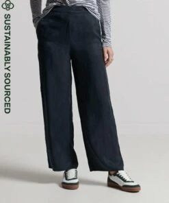 SUPERDRY Cupro Trousers Black -Superdry Studios upload9223368955665978865