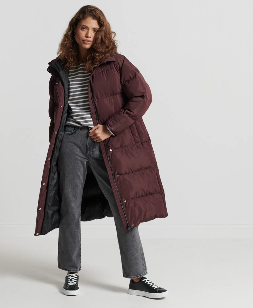 SUPERDRY Longline Duvet Coat Thyme 1 SUPERDRY Longline Duvet Coat Thyme