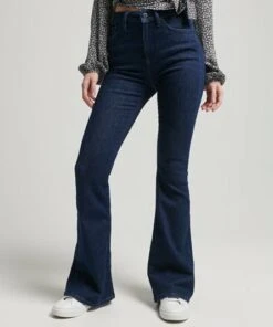 SUPERDRY High Rise Skinny Flare Jeans Indigo -Superdry Studios upload9223368955666003568