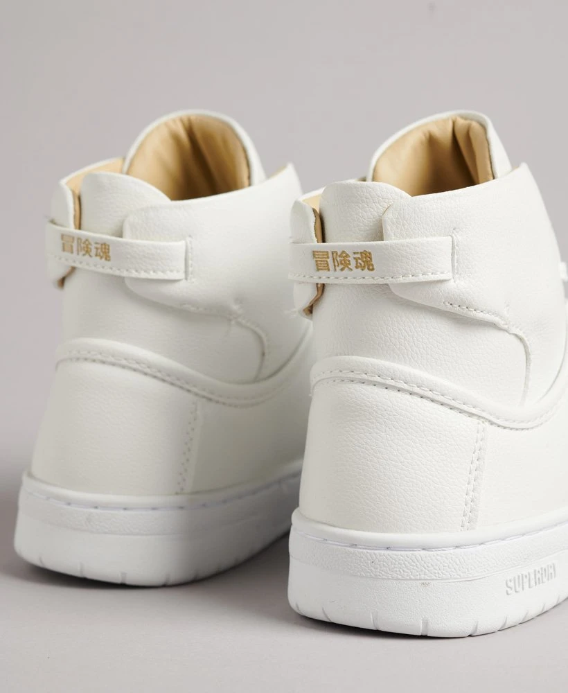 SUPERDRY Vegan Basket High Top Trainers White 6 SUPERDRY Vegan Basket High Top Trainers White - Image 6