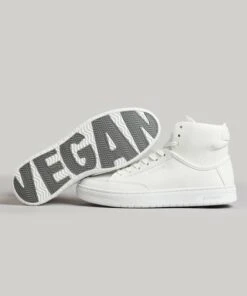 SUPERDRY Vegan Basket High Top Trainers White 19 SUPERDRY Vegan Basket High Top Trainers White -Superdry Studios upload9223368955666026275