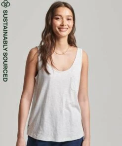 SUPERDRY Organic Cotton Pocket Tank Top Black -Superdry Studios upload9223368955666030517 3