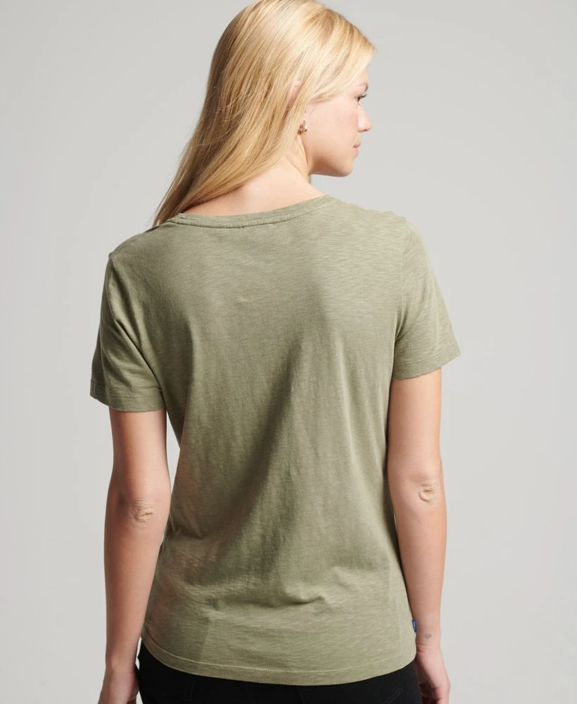 SUPERDRY Organic Cotton Studios Pocket V-Neck T-Shirt Optic/black Stripe 2 SUPERDRY Organic Cotton Studios Pocket V-Neck T-Shirt Optic/black Stripe - Image 2