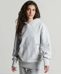 SUPERDRY Recycled Micro Mid Hoodie Flake Marl -Superdry Studios upload9223368955666035351 1