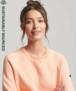 SUPERDRY Essential Organic Cotton Crew Jumper Green Gables Marl -Superdry Studios upload9223368955666037023 2