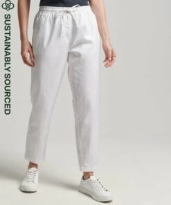 SUPERDRY Studios Linen Joggers Laurel Khaki -Superdry Studios upload9223368955666037038 3