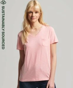 SUPERDRY Organic Cotton Studios Pocket V-Neck T-Shirt Optic/black Stripe 27 SUPERDRY Organic Cotton Studios Pocket V-Neck T-Shirt Optic/black Stripe -Superdry Studios upload9223368955666039231