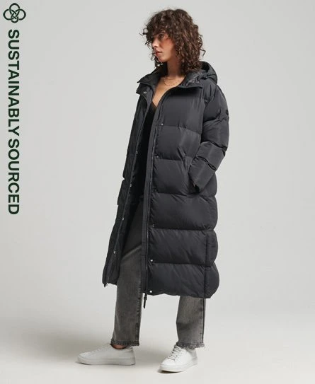 SUPERDRY Longline Duvet Coat Thyme 8 SUPERDRY Longline Duvet Coat Thyme - Image 8